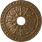Ekena Millwork Warsaw Ceiling Medallion (Fits Canopies up to 3 1/2"), 18"OD x 3 1/2"ID x 1 3/8"P, Rubbed Bronze CM18WARZS - alternate 1